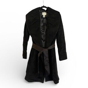 White House Black Market Black Wool Blend Coat